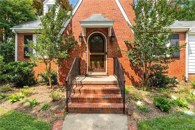 4100 Patterson Ave, Richmond, VA 23221 - view of exterior entry with brick siding and roof with shingles