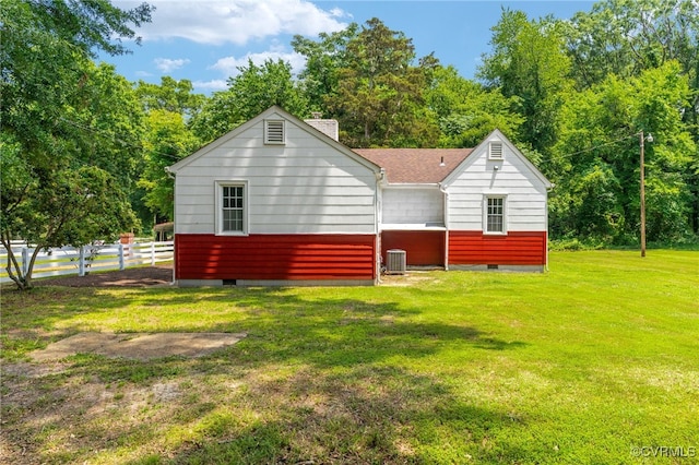 6610 St George St, Chesterfield, VA 23237 - rear view of house featuring crawl space