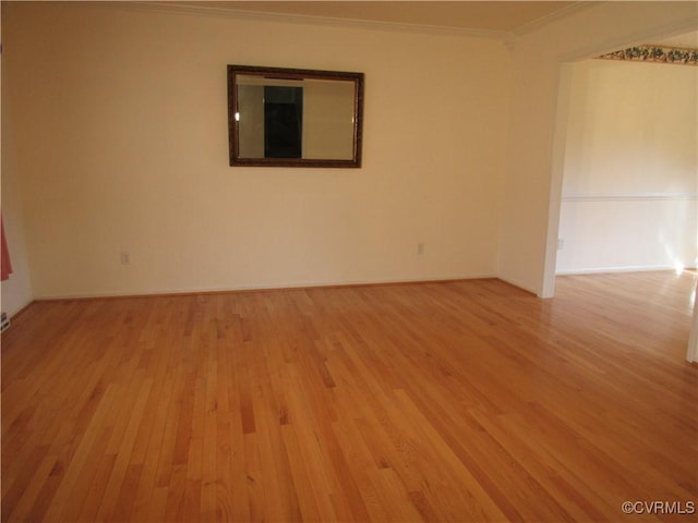 2803 Cannon Rd, Glen Allen, VA 23060 - empty room with ornamental molding and light wood finished floors