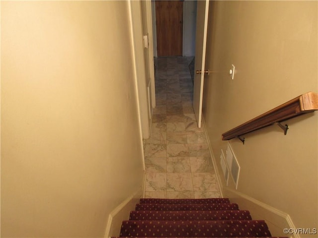 2803 Cannon Rd, Glen Allen, VA 23060 - staircase featuring baseboards