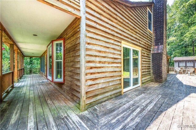 31 Pleasant Run, Cartersville, VA 23027 - view of wooden terrace