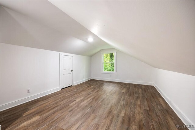 31 Pleasant Run, Cartersville, VA 23027 - additional living space featuring lofted ceiling and dark wood finished floors