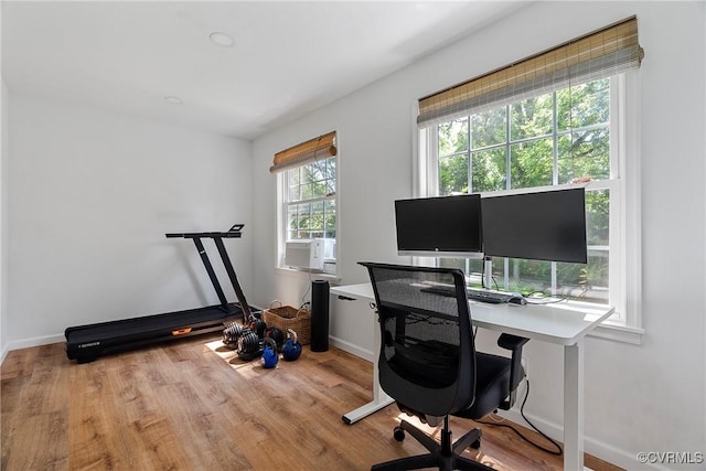 6502 W Franklin St, Henrico, VA 23226 - office area featuring wood finished floors