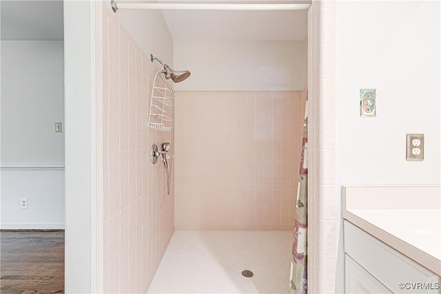 13542 Heathbrook Ter, Midlothian, VA 23112 - bathroom featuring a shower stall and vanity