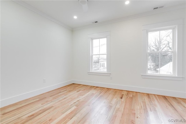 11 W 29th St, Richmond, VA 23225 - empty room with crown molding, wood finished floors, and recessed lighting