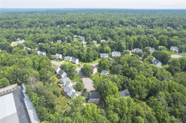 206 Michaux Crossing Ln, Chesterfield, VA 23113 - aerial view of a forest