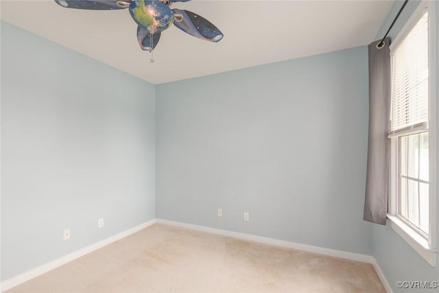 206 Michaux Crossing Ln, Chesterfield, VA 23113 - unfurnished room featuring light carpet, ceiling fan, and plenty of natural light
