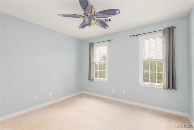206 Michaux Crossing Ln, Chesterfield, VA 23113 - unfurnished room with light colored carpet and a ceiling fan