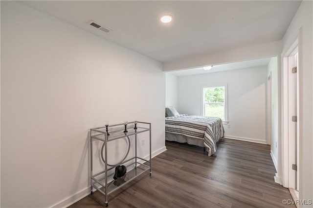 833 Wilcox St, Petersburg, VA 23803 - bedroom with dark wood-style flooring and recessed lighting