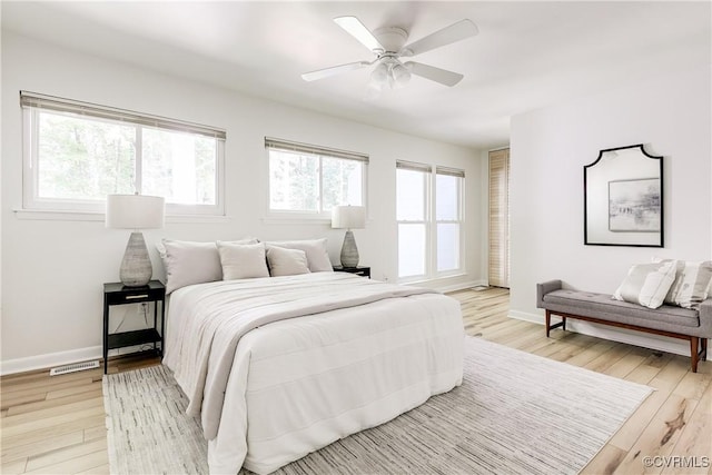 4814 Long Shadow Dr, Chesterfield, VA 23112 - bedroom featuring light wood finished floors and ceiling fan