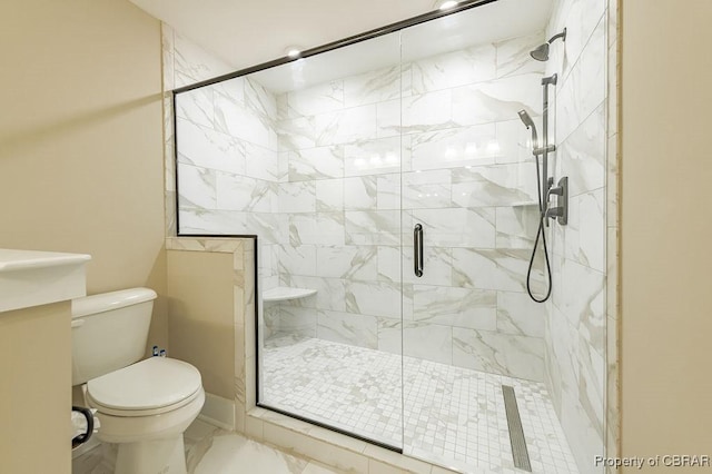 117 Meeting Pl, Williamsburg, VA 23185 - full bath with a shower stall and marble finish floors