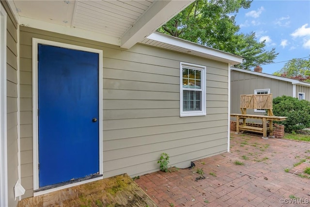429 4th St, West Point, VA 23181 - doorway to property with a patio area