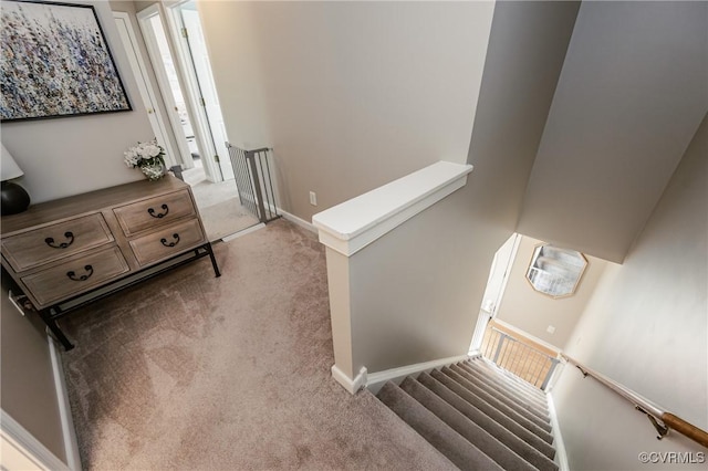13730 Village View Dr, Midlothian, VA 23114 - staircase featuring carpet and baseboards