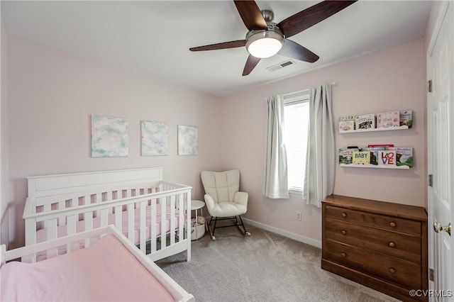 13730 Village View Dr, Midlothian, VA 23114 - carpeted bedroom with a nursery area and ceiling fan