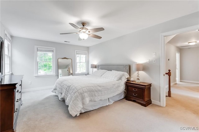 11905 Glen Gary Ct, Henrico, VA 23233 - bedroom featuring light colored carpet and ceiling fan