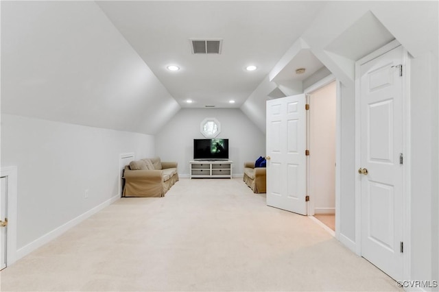 11905 Glen Gary Ct, Henrico, VA 23233 - additional living space with lofted ceiling, light colored carpet, and recessed lighting