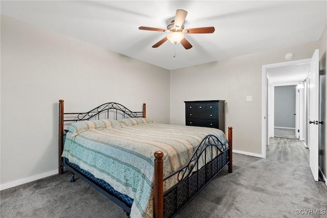 10152 Iron Mill Rd, North Chesterfield, VA 23235 - bedroom with carpet floors and ceiling fan