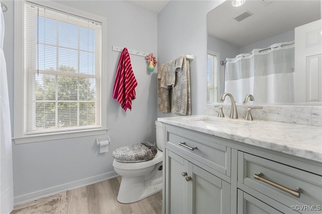 15619 Winding Ash Dr, Chesterfield, VA 23832 - bathroom with vanity and wood finished floors