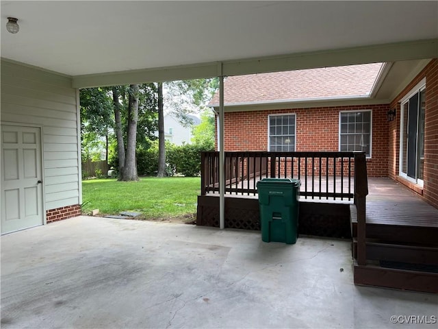 8426 Forge Rd, Henrico, VA 23228 - view of patio / terrace with a wooden deck