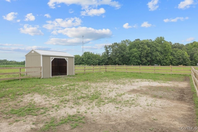 9530 Dabneys Mill Rd, Manquin, VA 23106 - view of yard with a rural view, an outbuilding, and an exterior structure