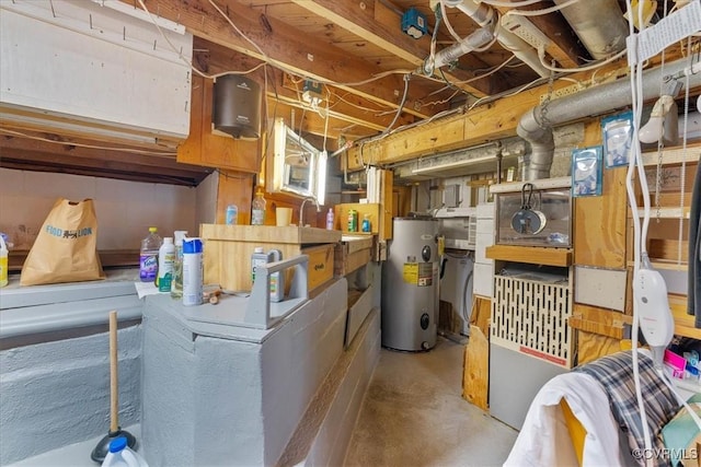 708 Compton Rd, Colonial Heights, VA 23834 - unfinished below grade area featuring water heater