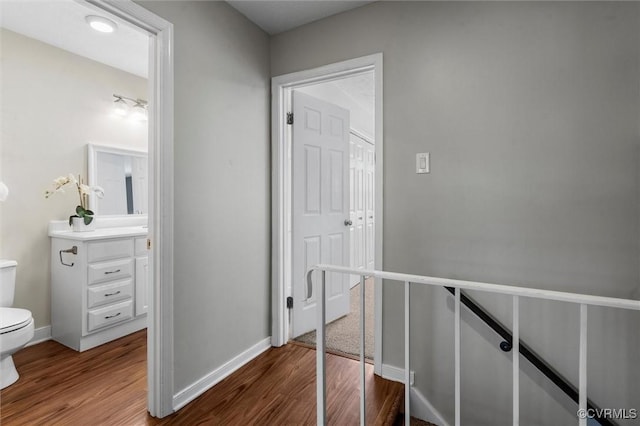 410 Airycrest Dr, Highland Springs, VA 23075 - corridor featuring dark wood-type flooring