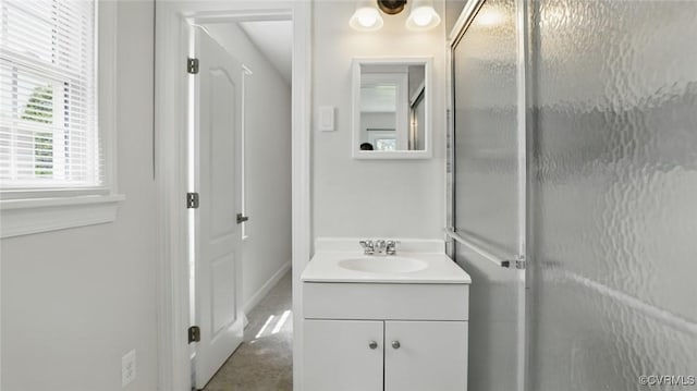 2702 Pate Ave, Chesterfield, VA 23234 - full bathroom with vanity and a shower with door