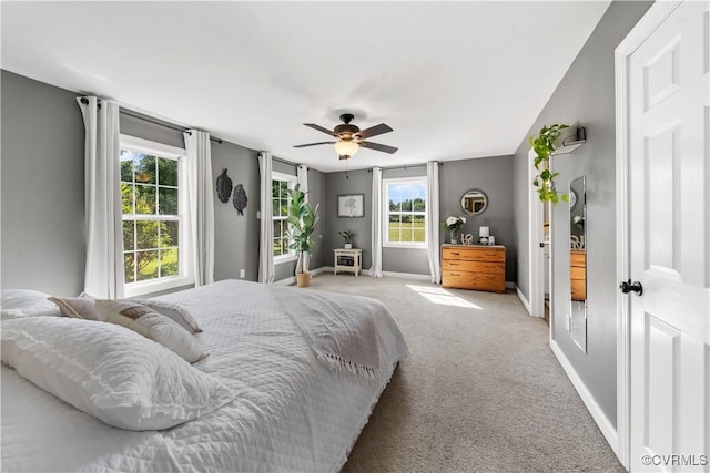 201 School Rd, Dillwyn, VA 23936 - carpeted bedroom featuring baseboards and a ceiling fan