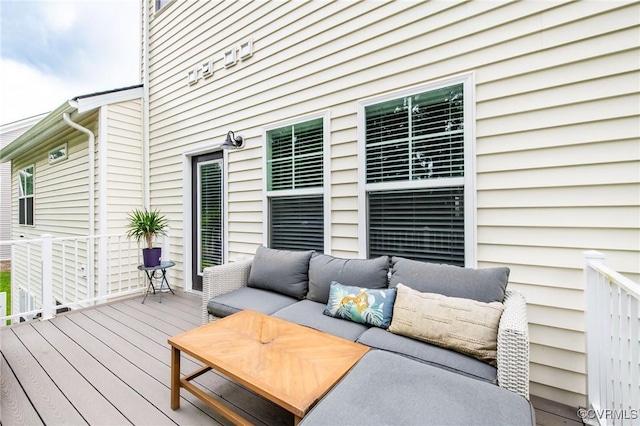 12325 Petrel Xing Unit 7, Midlothian, VA 23112 - wooden deck featuring an outdoor hangout area