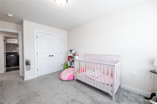 12325 Petrel Xing Unit 7, Midlothian, VA 23112 - bedroom featuring carpet, washer / clothes dryer, and a closet