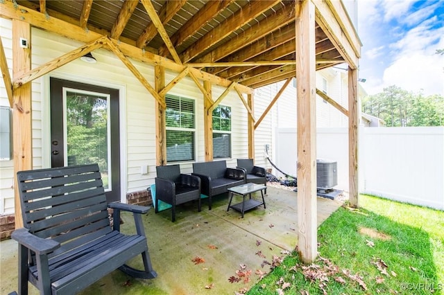 12325 Petrel Xing Unit 7, Midlothian, VA 23112 - view of patio / terrace featuring an outdoor hangout area
