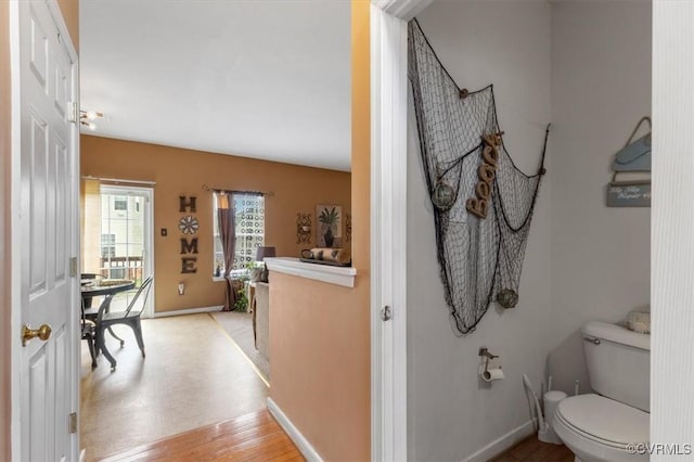 1408 Windrow Ct, Henrico, VA 23223 - bathroom with baseboards and wood finished floors