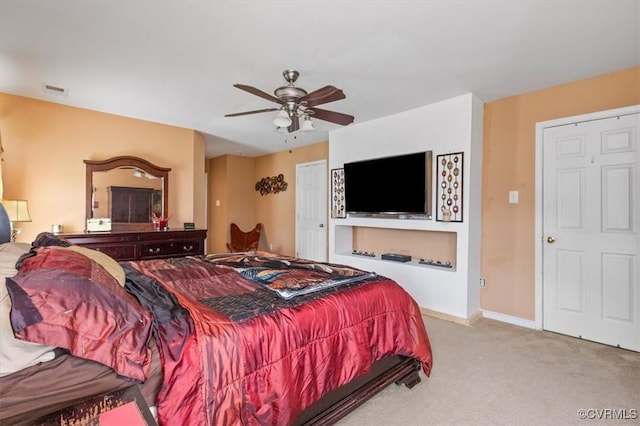 1408 Windrow Ct, Henrico, VA 23223 - bedroom with carpet floors and ceiling fan