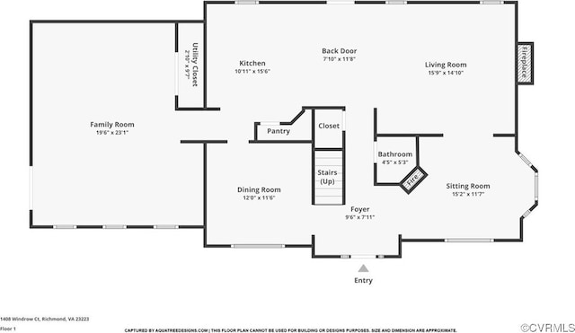 1408 Windrow Ct, Henrico, VA 23223 - view of property floor plan