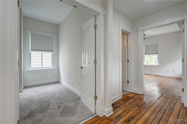 1111 N 23rd St, Richmond, VA 23223 - corridor featuring plenty of natural light and wood-type flooring