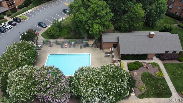 2106 Turtle Run Dr Unit 7, Henrico, VA 23233 - aerial view of a pool area