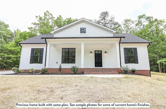 TBD Amelia Springs Road, Amelia, VA 23083 - view of front of house with a porch, a shingled roof, and crawl space