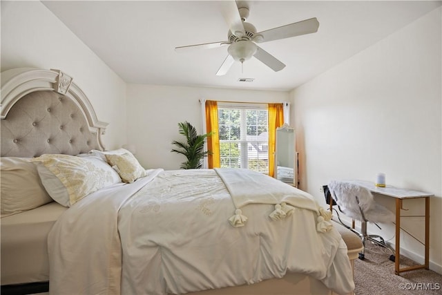 2024 Rose Family Dr, Midlothian, VA 23112 - bedroom with carpet floors and ceiling fan