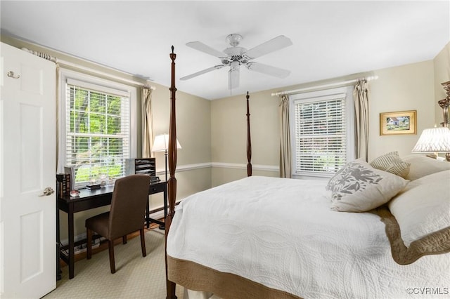 2740 Rettig Rd, Richmond, VA 23225 - bedroom featuring a desk and ceiling fan