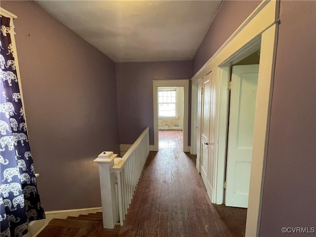 1527 National St, Richmond, VA 23231 - hall featuring wood finished floors and an upstairs landing
