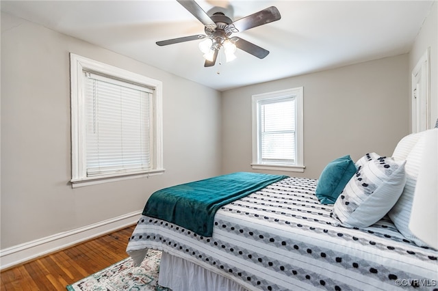 1112 Roseneath Rd Unit U1, Richmond, VA 23230 - bedroom featuring hardwood / wood-style flooring and ceiling fan