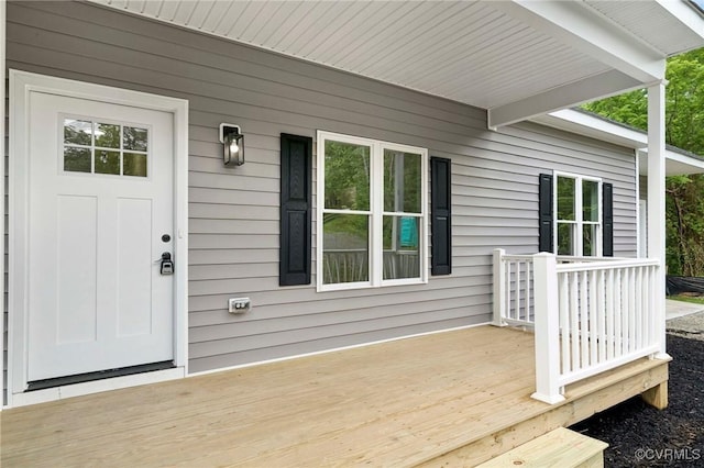 425 Palomino Dr, Louisa, VA 23093 - view of wooden terrace