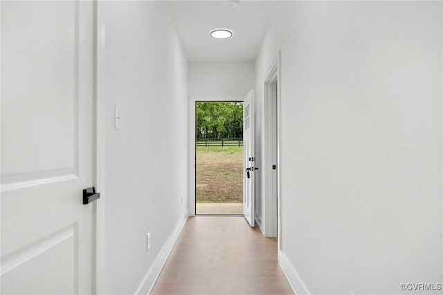 425 Palomino Dr, Louisa, VA 23093 - hallway featuring baseboards and light wood-style floors