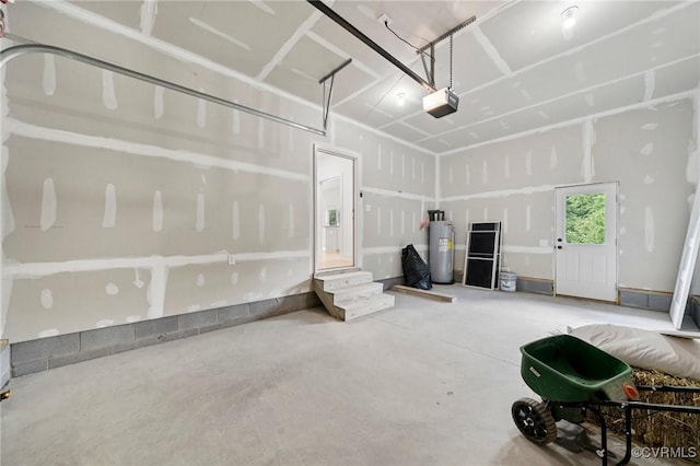 425 Palomino Dr, Louisa, VA 23093 - garage featuring water heater and a garage door opener
