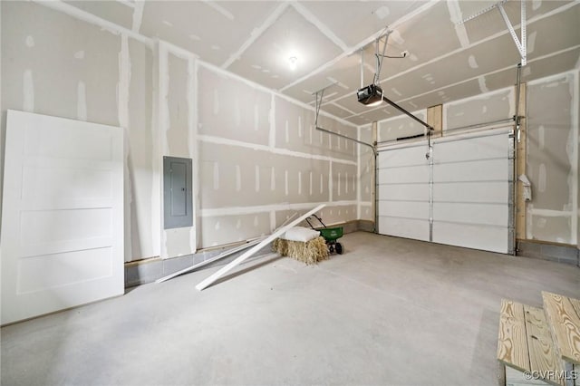 425 Palomino Dr, Louisa, VA 23093 - garage with electric panel and a garage door opener