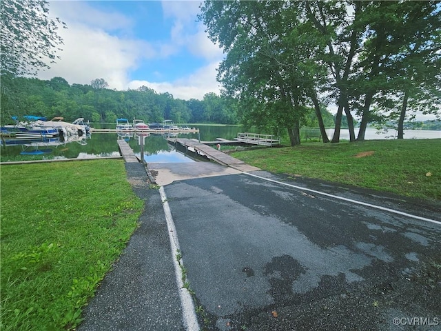 425 Palomino Dr, Louisa, VA 23093 - view of street with a boat ramp and a water view