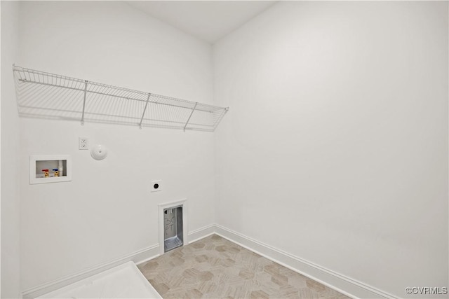 7204 Leire Ln, Moseley, VA 23832 - washroom with electric dryer hookup, hookup for a washing machine, and gas dryer hookup