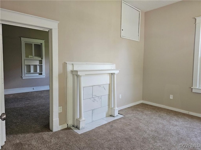 116 Fairfax Ave, Colonial Heights, VA 23834 - unfurnished living room featuring carpet flooring and baseboards