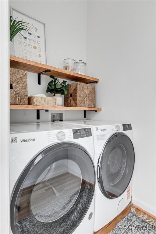 7654 Cherokee Rd, Richmond, VA 23225 - laundry room with washer and dryer