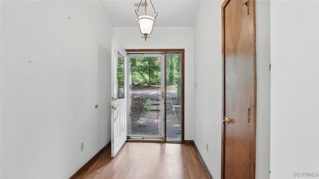 4804 Hackney Rd, Richmond, VA 23234 - doorway to outside with wood finished floors and baseboards